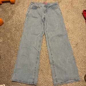 Edikted Light Blue Flare Jeans